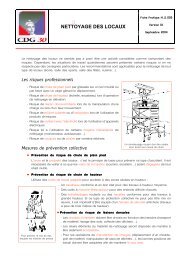 NETTOYAGE DES LOCAUX - CDG Gard