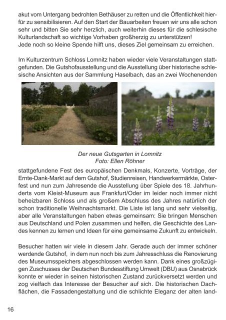 gruss aus lomnitz - Verein zur Pflege schlesischer Kunst und Kultur eV