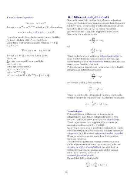 1. kertaluvun differentiaaliyhtÃ¤lÃ¶t