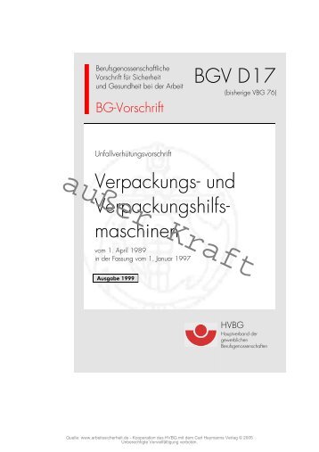 VBG 76 - beim Carl Heymanns Verlag