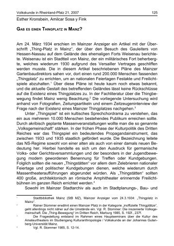 Bernhard Streck - Gesellschaft für Volkskunde in Rheinland-Pfalz