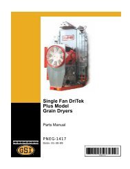 Single Fan DriTek Plus Model Grain Dryers