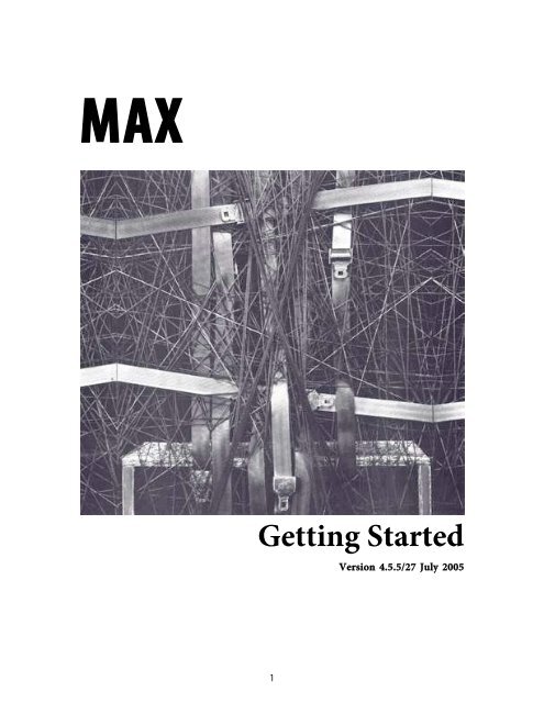 Getting Started - Peabody Computer Music