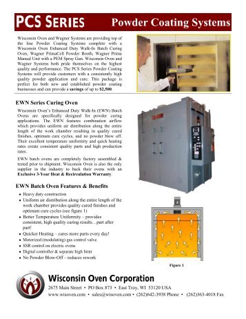 (PCS Series) Brochure - Wisconsin Oven