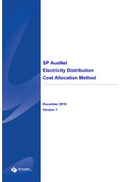 SP AusNet Electricity Distribution Cost Allocation Method