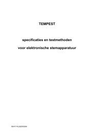 Bijlage: TEMPEST, specificaties en testmethoden voor elektronische ...