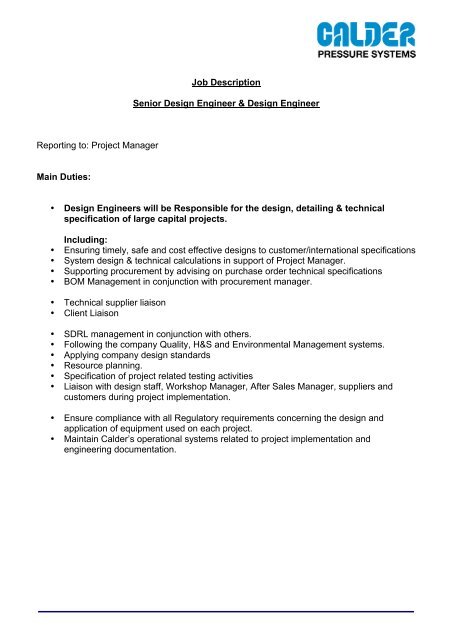 job-description-design-engineer-senior-design-calder-ltd