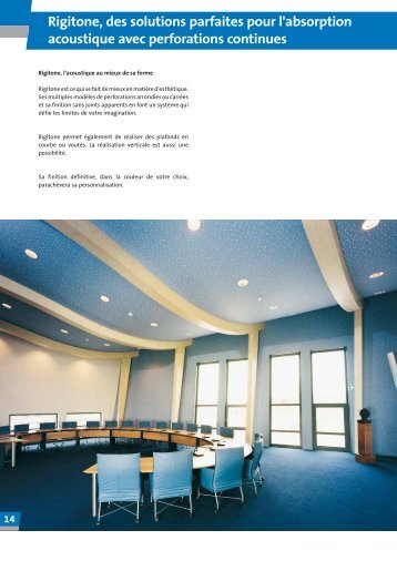 Rigitone, des solutions parfaites pour l'absorption ... - Gyproc