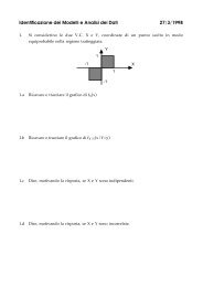 Identificazione dei Modelli e Analisi dei Dati 27/3/1998