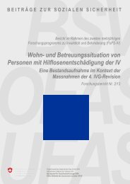 Wohn- und Betreuungssituation von Personen mit ... - BASS