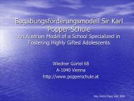 BegabungsfÃ¶rderungsmodell Sir Karl Popper-Schule - Wiedner ...