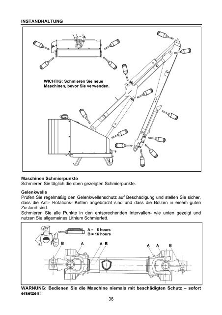 AG46 & AG50 Range - GERMAN Operator Manual - McConnel