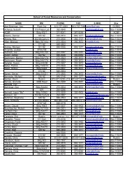 Lab & Personnel Directory (PDF) - School of Forest Resources ...