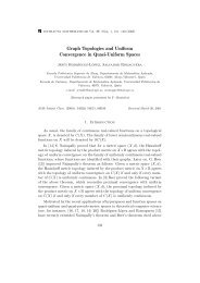 Graph Topologies and Uniform Convergence in Quasi-Uniform ...