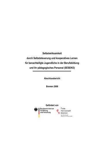 Selbstwirksamkeit durch Selbststeuerung und kooperatives Lernen ...