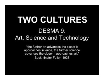 TWO CULTURES - Classes Dma Ucla Edu