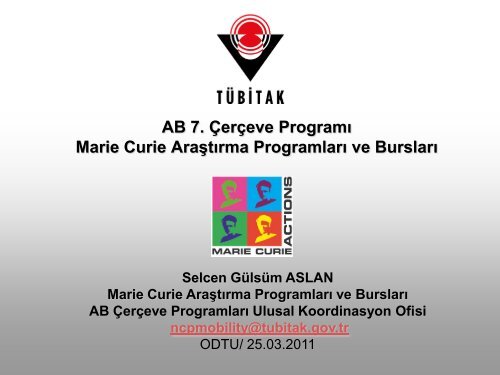 Selcen Aslan-7. ÃP Marie Curie ProgramÄ± - Proje Destek Ofisi