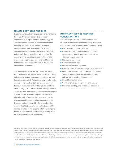 Conducting your annual plan review - DWS Investments