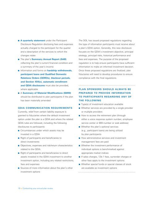 Conducting your annual plan review - DWS Investments