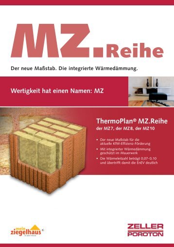MZ.Reihe - Adolf Zeller GmbH & Co. Poroton-Ziegelwerke KG