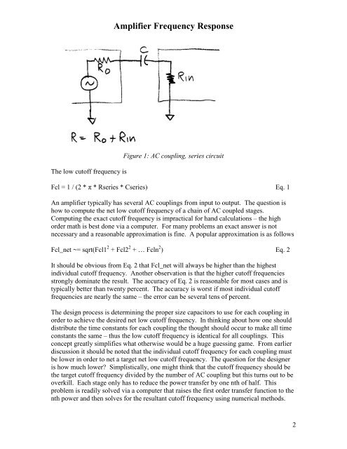 Amplifier Frequency Response - Ken Kuhn's