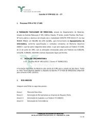 Edital FFM 025/2012-CT - FFM - FundaÃ§Ã£o Faculdade de Medicina