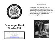 Scavenger Hunt Grades 2-3 - Wisconsin Veterans Museum