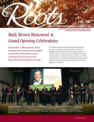 Rudy Brown Honoured At Grand Opening Celebrations - Ridgetown ...