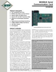 MODBUS Serial Communication Card - RTP