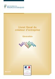 Livret fiscal du crÃ©ateur d'entreprise - Chambre d'agriculture