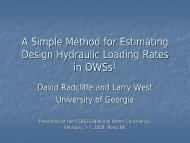 A simple method for estimating design hydraulic loading rates in ...
