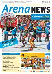 STARTLISTEN START LIST - Biathlon Ruhpolding