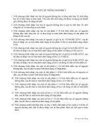 BÀI TẬP LẬP TRÌNH ASSEMBLY 1. Viết chương trình nhập ... - HUA