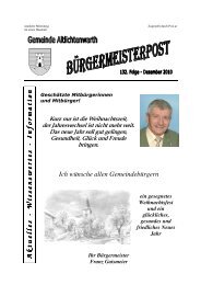 BÃ¼rgermeisterpost 132. Folge - Dezember 2010 (3 ... - Altlichtenwarth