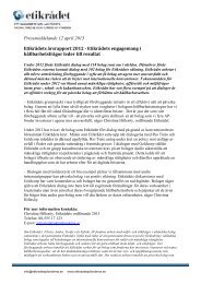 Dialog och samarbete ger resultat, men EtikrÃ¥det ... - FÃ¶rsta AP-fonden