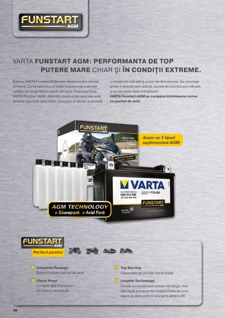 PROGRAMUL DE BATERII VARTA FUNSTART - Baterii auto