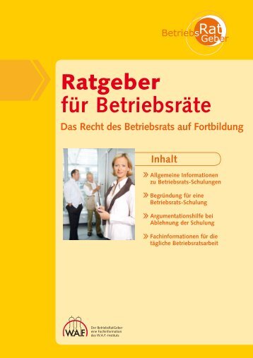 Ratgeber für Betriebsräte - WAF