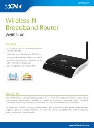 WNIX3100 Datasheets - CNet