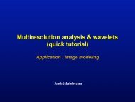 Multiresolution analysis & wavelets (quick tutorial) - MIV