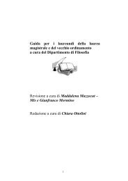 Guida per i laureandi a cura del - Dipartimento di Filosofia