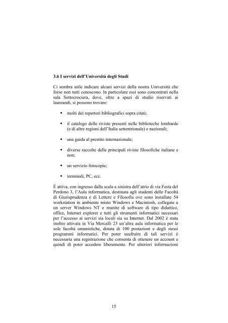 Guida per i laureandi a cura del - Dipartimento di Filosofia