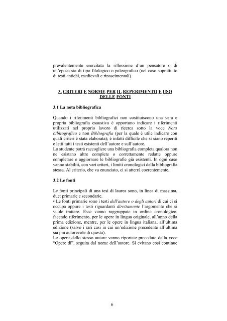 Guida per i laureandi a cura del - Dipartimento di Filosofia