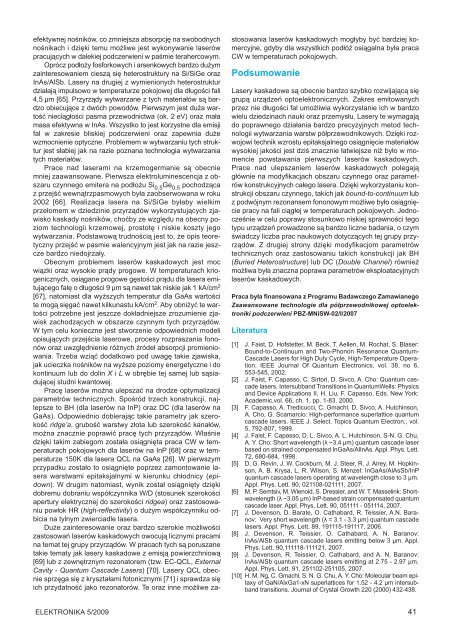 Elektronika 2009-05.pdf - Instytut SystemÃ³w Elektronicznych ...