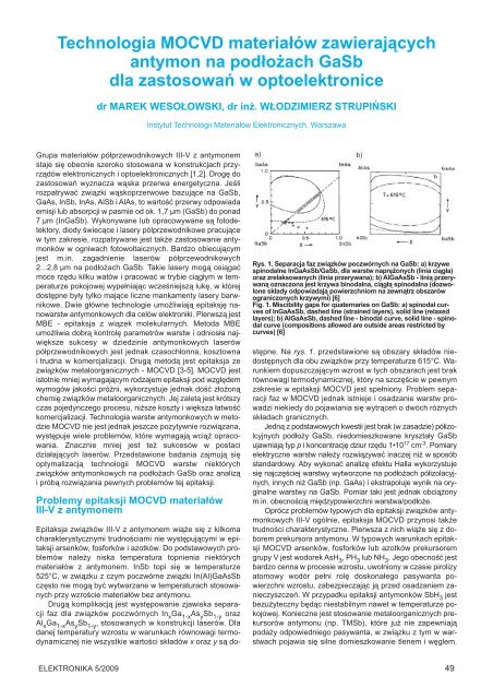 Elektronika 2009-05.pdf - Instytut SystemÃ³w Elektronicznych ...