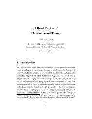 A Brief Review of Thomas-Fermi Theory - Department of Physics
