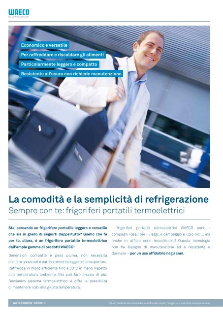 PiÃ¹ ComfoRt in viAggio - Waeco.com