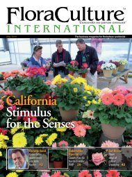 California Stimulus for the Senses - Floraculture International