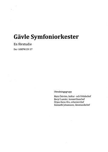 GÃ¤vle Symfoniorkester - Landstinget GÃ¤vleborg