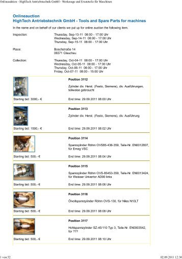 Auction List.pdf - Waitz & Richter GmbH