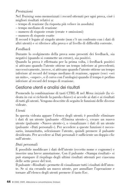 Manual - Edizioni Centro Studi Erickson